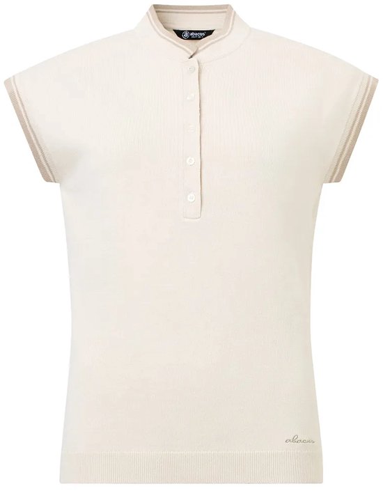 Abacus Golf Niblick Cupsleeve Dames T-shirt Met Korte Mouwen Beige M Vrouw van Abacus — afbeelding 4