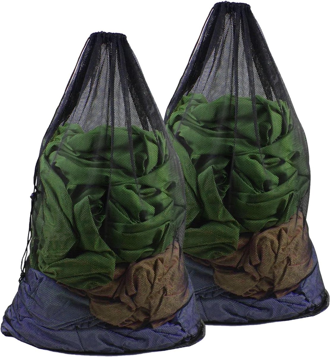 Grote Herbruikbare Waszakken voor de Wasmachine - 60 x 90 cm - Ideaal voor Kleding en Dekbedhoezen met Koordstopper