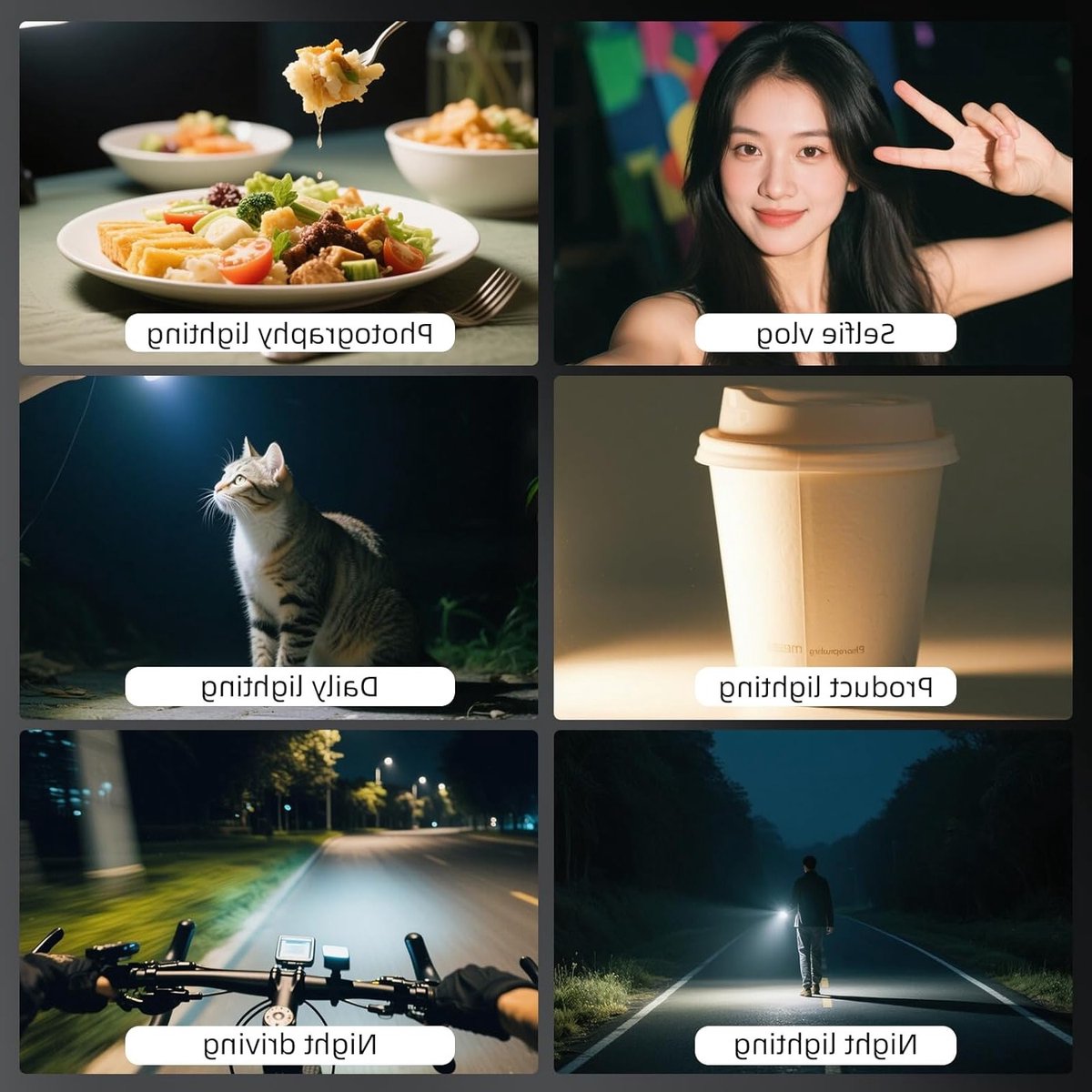 Compacte LED Verlichting voor Actiecamera's, Vlogging Accessoire voor OSMO Pocket 3 en GoPro, Ideaal voor Creatieve Opnamen en Nachtfotografie thumbnail 6