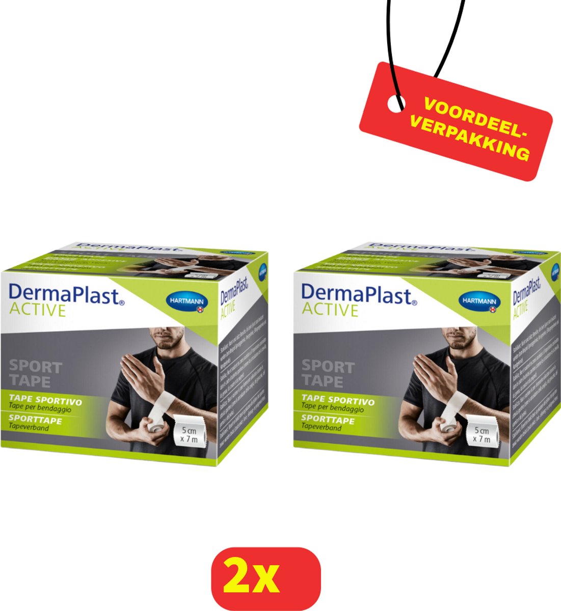 Dermaplast ACTIVE Sporttape Large - 2x1 stuks - voordeelverpakking!