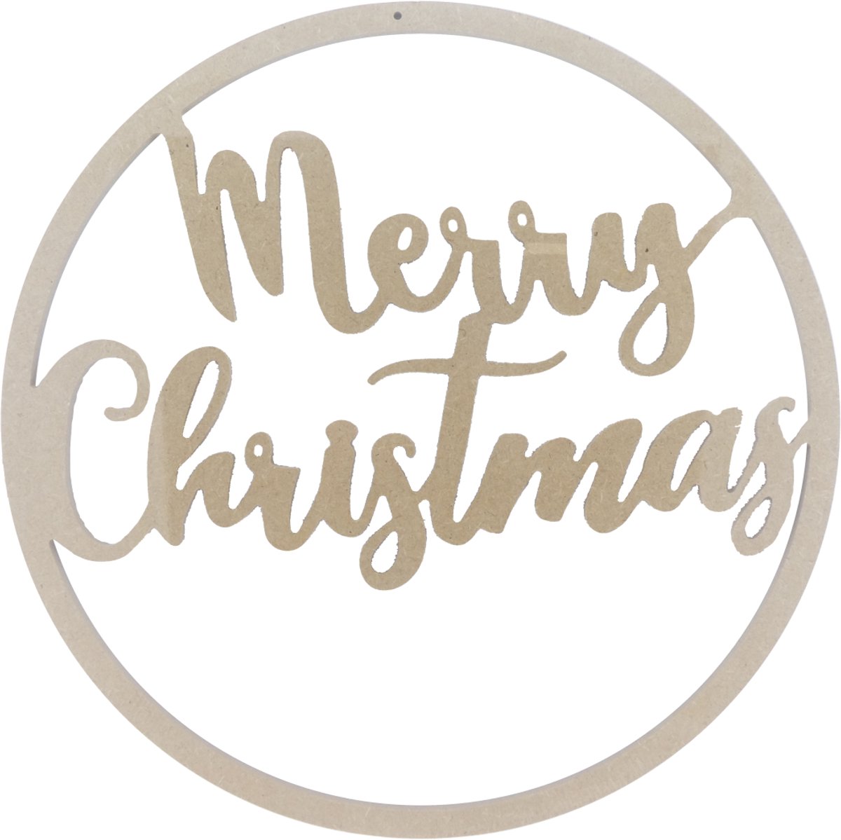 Gomille MDF knutselring Merry Christmas 38 cm decoratie.