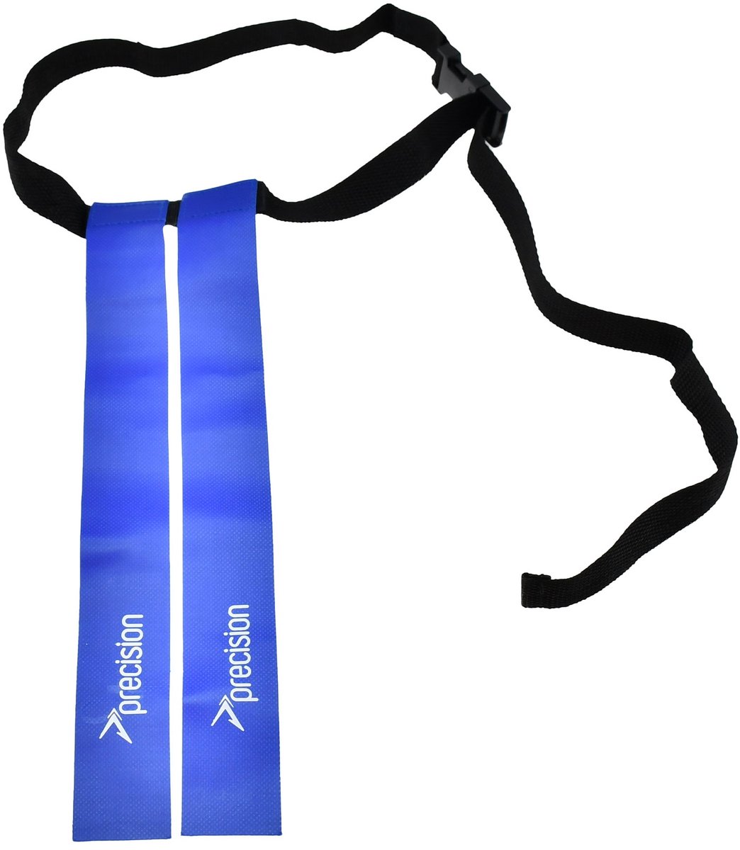 Precision rugby tag ceintuur rood verstelbaar trainingsaccessoire.