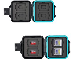 Étui de carte mémoire étanche pour 4 cartes SD SDHC SDXC et 4 cartes Micro SD TF avec outil de retrait - Solution de stockage élégante pour la photographie et la vidéographie