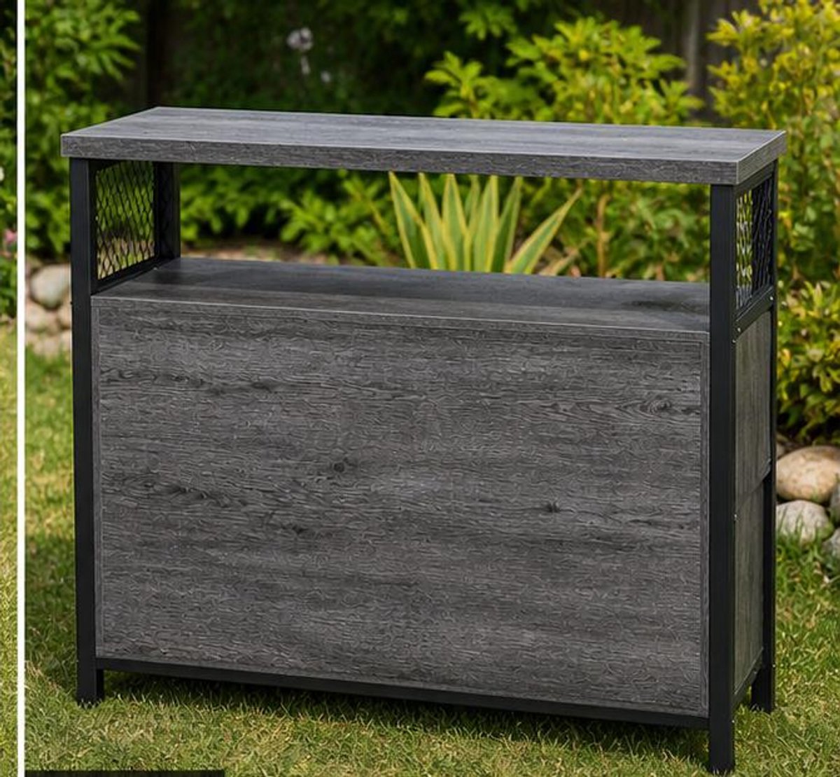 Kast - Zwart - 100x33x80 cm - Arqam