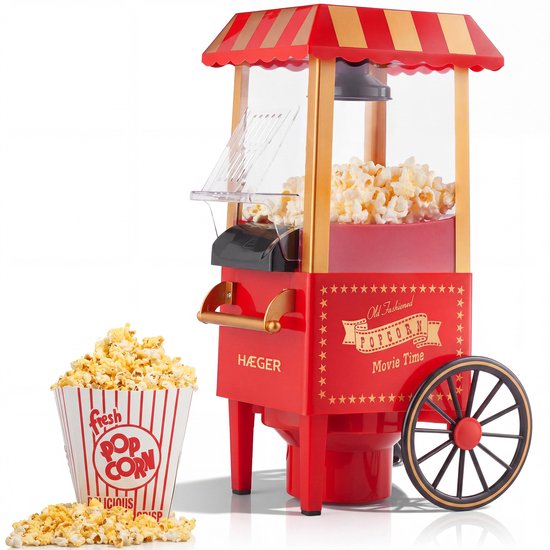 Haeger Popper Popcorn machine - Anti-aanbaklaag & Popcorn In 2 Minuten ...
