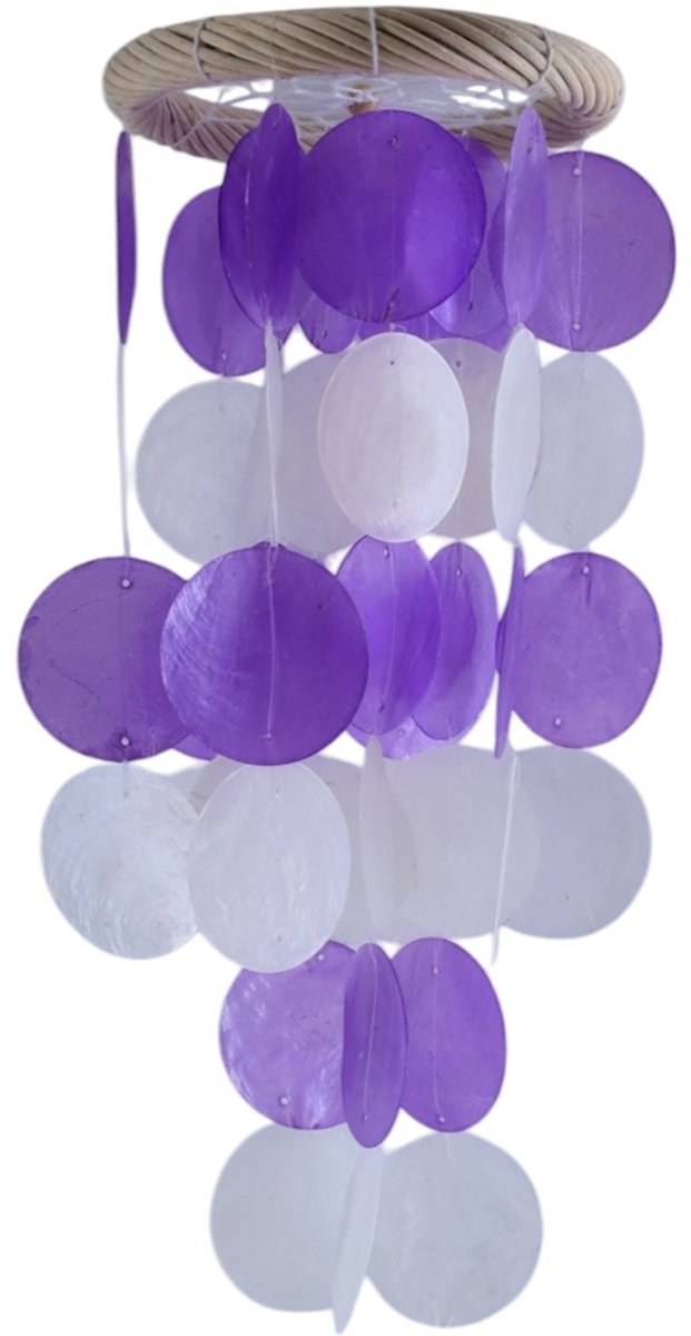 Chimne Capiz Dia. 12cm - Purple Natural