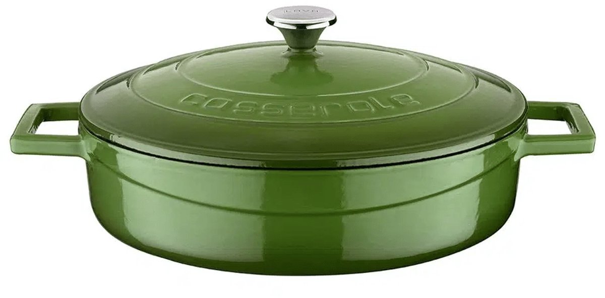 Lava Braadpan - 24 cm - 2.47 liter - Gietijzer - Groen