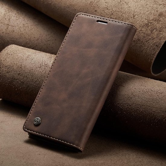 Premium Leren Hoes voor Galaxy A53 5G, Vintage Nubuck, Vouwbare Flip Wallet met Kaartsleuven en Schokbestendige Bescherming van Merkloos — afbeelding 5