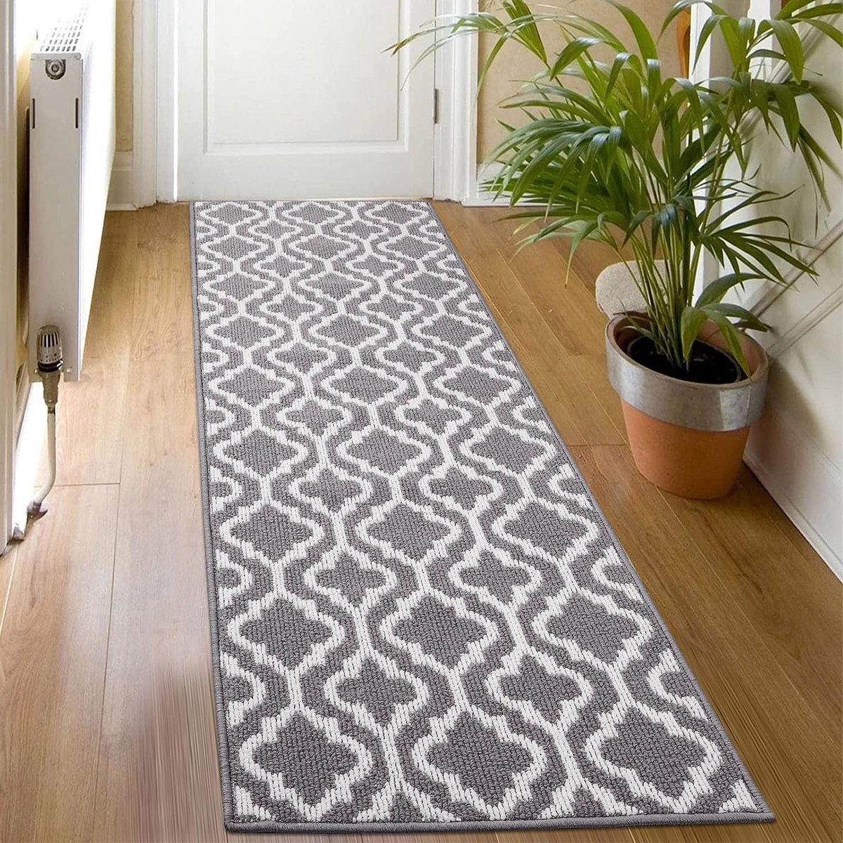 Tapijtloper - Vloerkleed loper - Voorkomt vuil - Antislip achterkant - 50x150 cm - Grijs