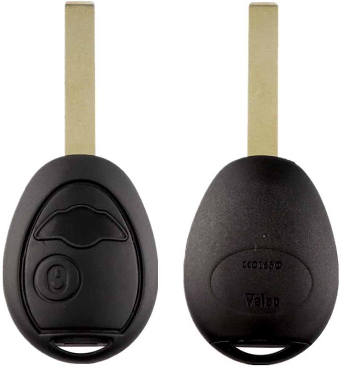 aladdien - Car Key Shell - Sleutelbehuizing - Vervangingscase - Plastic - Key Shell - Geschikt voor Mini Cooper S R50 R53 - 2 Knoppen