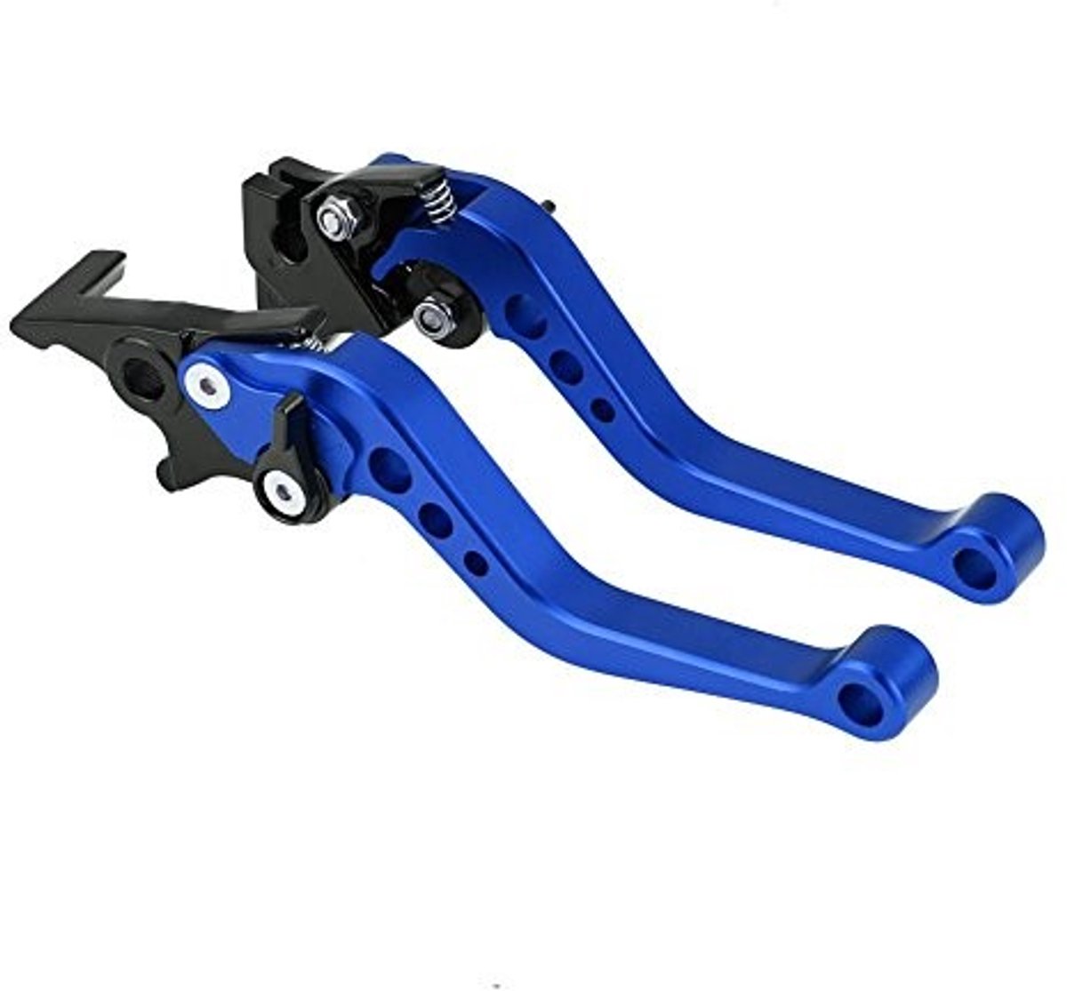 Allecto - Universele Motorremhendel - Aluminium - Blauw - Opvouwbaar - Motorfietsaccessoire - Geschikt voor diverse motoren