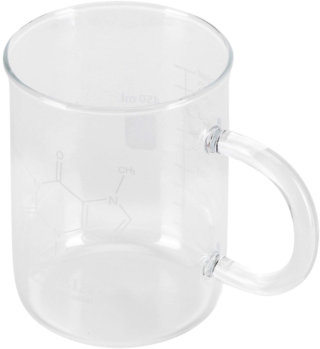 aladdien - glazen maatbeker - 450ml - met handvat - borosilicaat glas - voor koffie en thee - duurzaam en hittebestendig - geschikt voor keuken - do..
