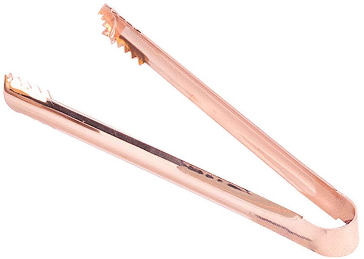 T&F RVS Suiker Tangen - Roze Goud - Perfect voor IJs, Snoep en Salades