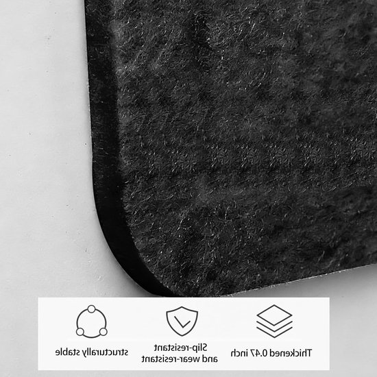 Dartboard Wandbeschermer Set van 4, Zelfklevende Wandrand, Vilt Achterkant, Ideaal voor Dartliefhebbers en Bescherming van de Muur van Merkloos — afbeelding 2
