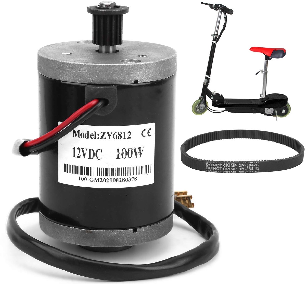 Allecto - Hoge Snelheid Brush Motor - Krachtige 12V Motor - Voor E-bike en Scooter - Compact formaat - Duurzaam ontwerp - Snelle acceleratie - Gesc..