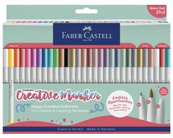 Faber Castell Marker creatief Goldfaber - set a 30 stuks Happy Creating - FC-161002