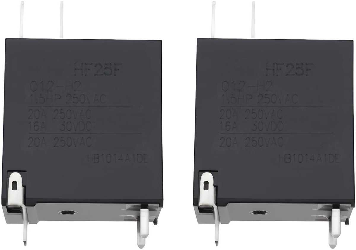 Allecto - Miniatuur High Power Relais - 3Pin 12VDC 20A - Geschikt voor Auto en Huishoudelijke Apparaten - Betrouwbare schakeling - Ideaal voor dive..