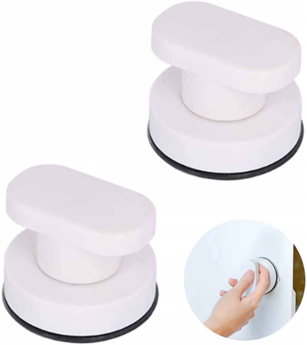 aladdien - Suction Cup Deurhendel - Sterke Grip zonder Boren - Handvat voor Glas en Badkamer - Gemakkelijk te Bevestigen - Veilig en Betrouwbaar - G..