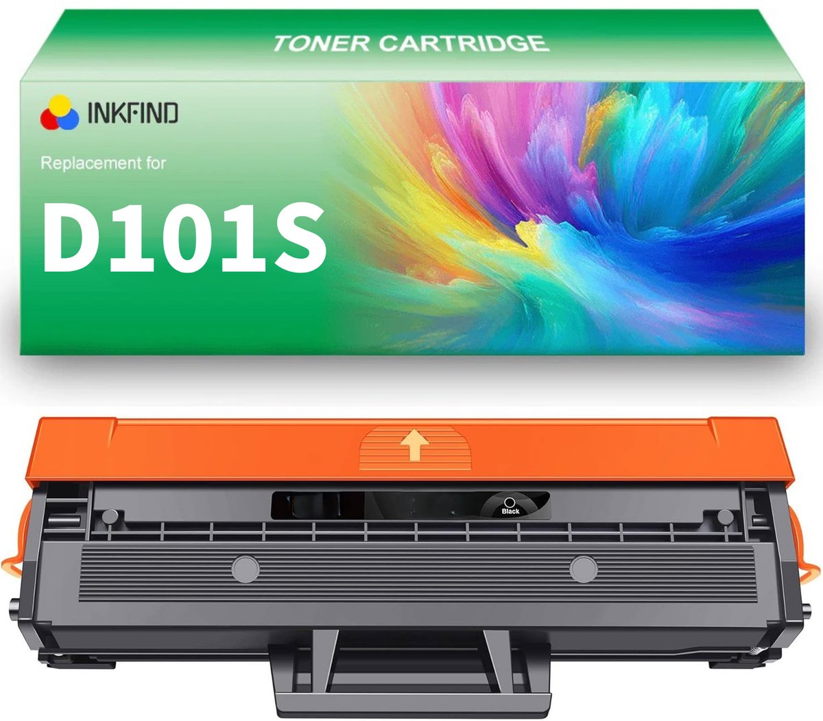 INKFIND D101S tonercartridge compatibel met Samsung D101S MLT-D101S - 1-pack Zwart
