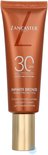 Koperen tube met Lancaster logo, '30 SPF HIGH PROTECTION', 'INFINITE BRONZE TINTED PROTECTION'.