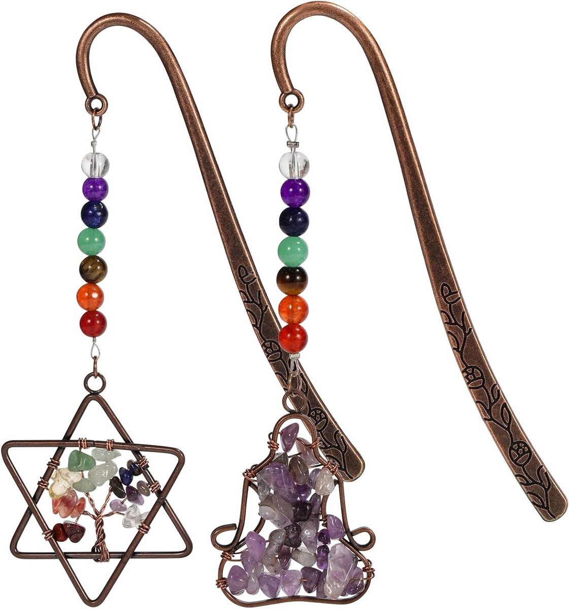 Vintage Bronzen Boekenleggers - 2 Stuks Pagina Markers voor Boekenliefhebbers, Perfect Cadeau voor Mannen en Vrouwen