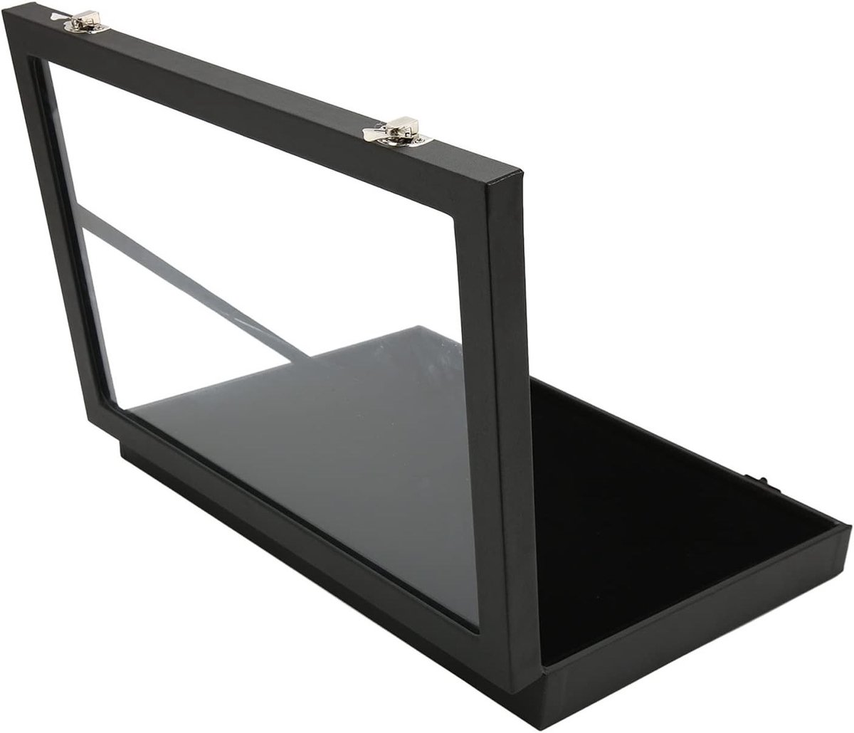 Grote Capaciteit Display Case voor Pins en Medailles van Kunstleer, Eenvoudig Schoon te Maken, 35x24x5cm