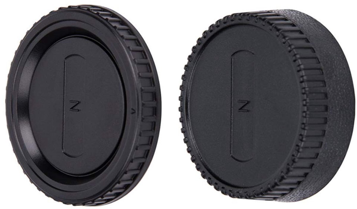 Allecto - Body Cap - Lens Cap Set - Perfecte bescherming - 1 Set - Geschikt voor Nikon F - Voor DSLR-camera's