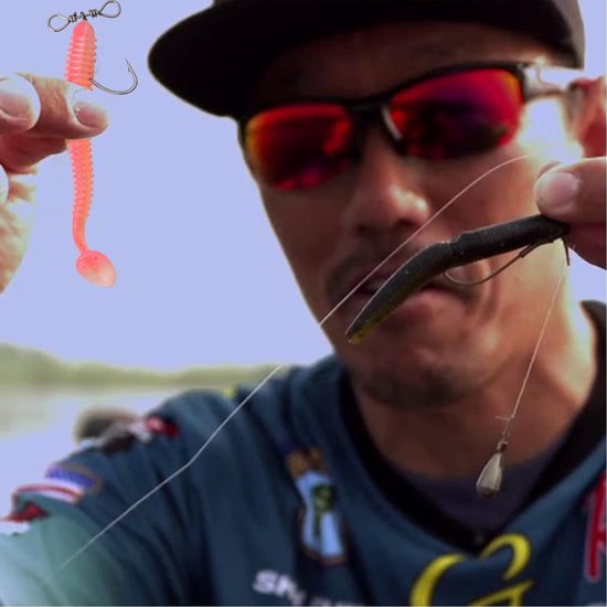 Allecto - Drop Shot Fishing Hooks - 50 Pcs - Inclusief Rig en Swivel - Geschikt voor Snoek en Karper - Perfect voor Meerval - Visgerei - Vissen — afbeelding 2