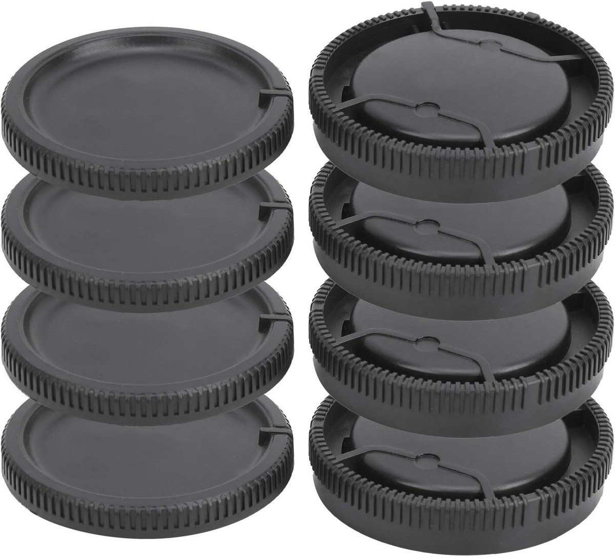 Allecto - Lens en Camera Behuizing Caps Set - Voorzijde en Achterzijde Bescherming - Geschikt voor A-Mount camera's - Voorkomt stof en krassen -