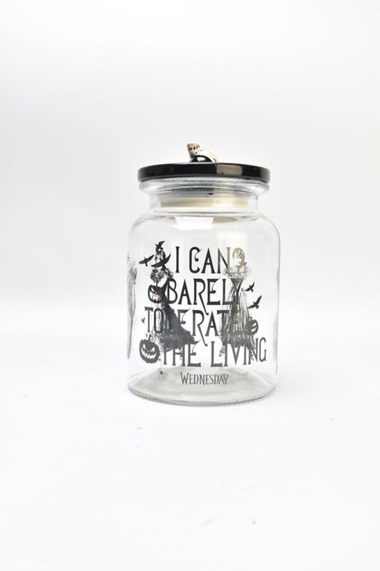 Wednesday I Can Barely Tolerate The Living - voorraadpot Unisex Bewaardoos - meerkleurig - Standard — afbeelding 3