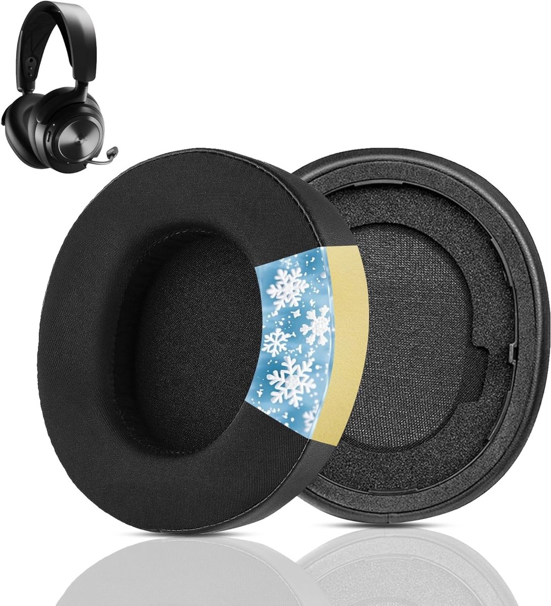 Koel Gel Oorkussens voor Draadloze Hoofdtelefoons - Comfortabele Oorkussens met IJszijde voor Arctis Nova Pro en Andere Modellen