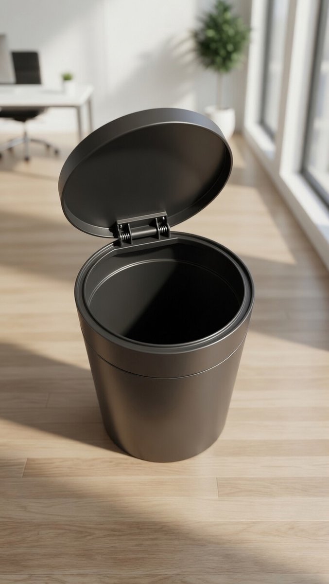Touch Bin Trash Can 40L - Plastic Inner Bucket - Platinum-Ganeey