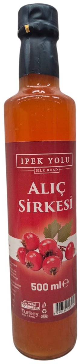 Meidoorn Azijn - 500ml - 100% Natuurlijk - Biologische Gefermenteerde - Alic Sirkesi - Ipekyolu