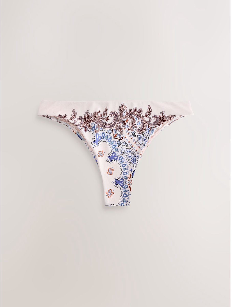 Next - Dames - Hoog opgesneden bikinislip - Crème