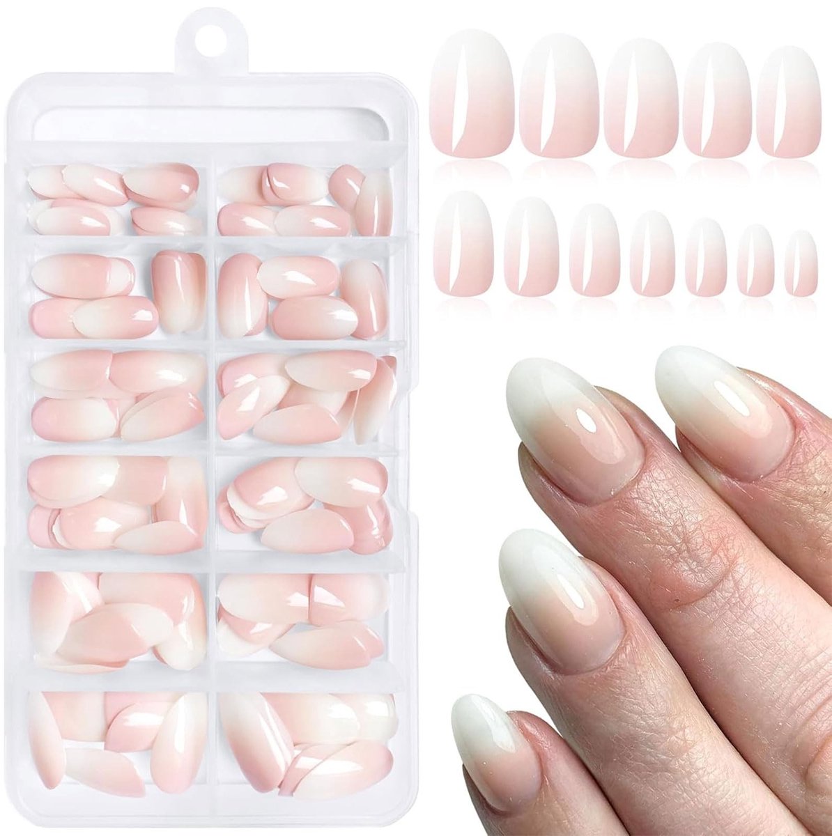 Cosensi - Dailygoods - Set van 144 Ombre Press-on Nails voor Dames