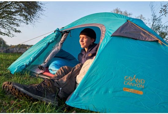 Kampeer matras - Slaapmat zelfopblazend - Buiten slapen - Lichtgewicht en compact - 198 x 63 cm - Rood — afbeelding 3