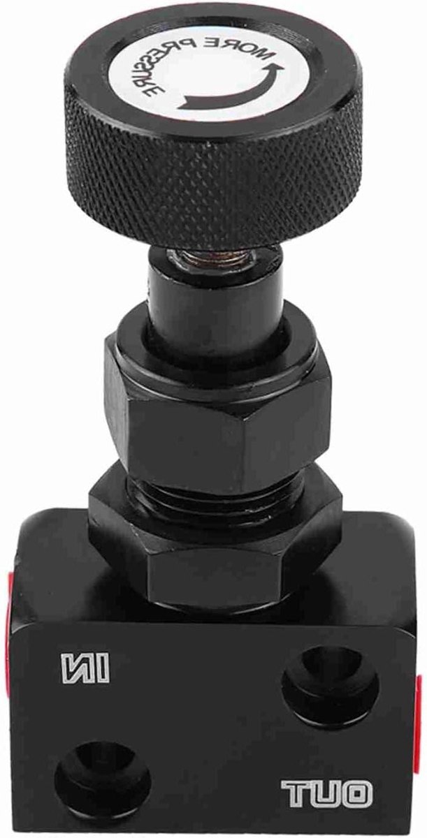 Remdoseerklep - Drukregelaar - Autosport - Universele Compatibiliteit - 150-1200 PSI - Zwart