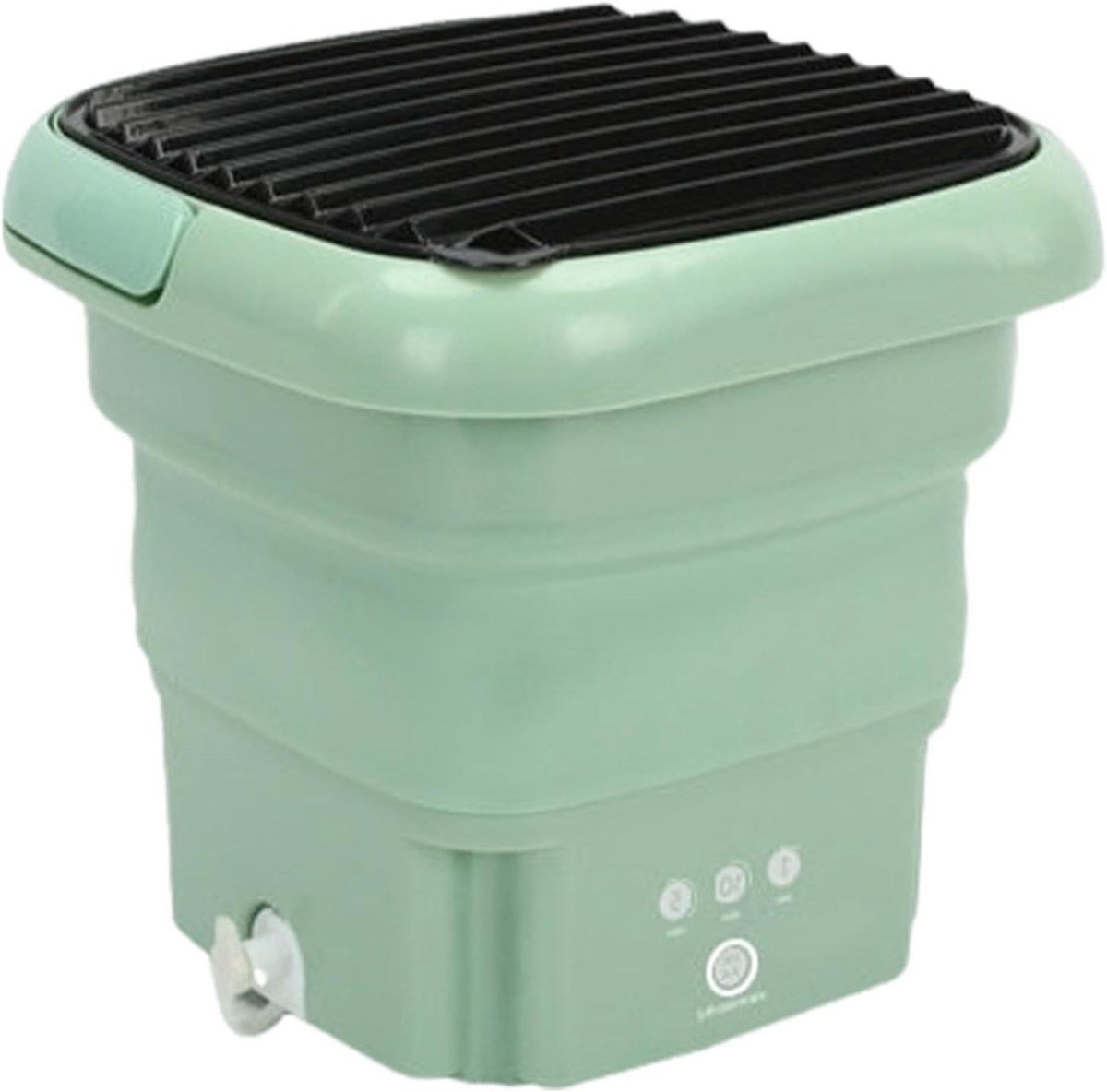 Draagbare Wasmachine Opvouwbare Mini Lichte Kleding Wassen Compact Opvouwbaar Ontwerp 55 Liter Groen