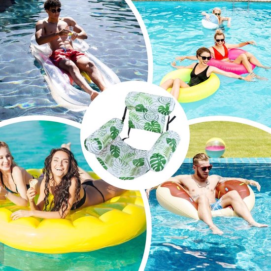 Opblaasbare Loungestoel Voor Zwembad - Robuust Draagbaar Verstelbaar - Opblaasbare Zwembad Lounge Stoel - Voor Reizen, Vakantie, Zwemmen, Meer, Loungen, Feest, Mannen Vrouwen — afbeelding 5
