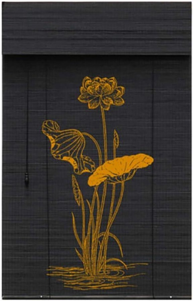 Bamboe Jaloezieën - Privacy Gordijn - Raamdecoratie - HD Print Patroon - B60 x H80 cm - St