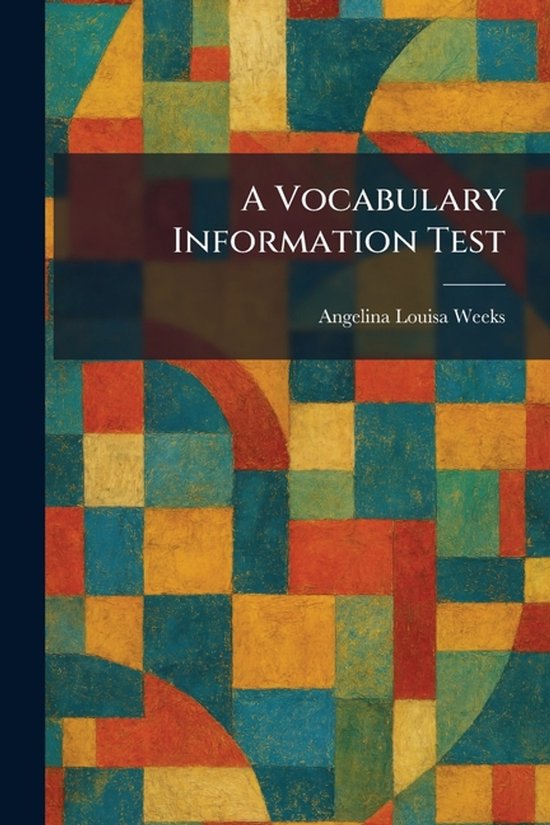 A Vocabulary Information Test - cover