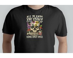 All Plants are Edible Some Only Once - T Shirt - cute - kawaii - Gift - Cadeau - schattig - schattigdesign - liefdesign - pastelkunst - Funny