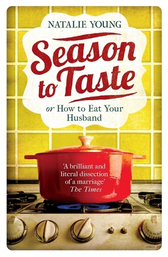 Boekcover: Rode braadpan op een fornuis, met de titel 'Season to Taste'.
