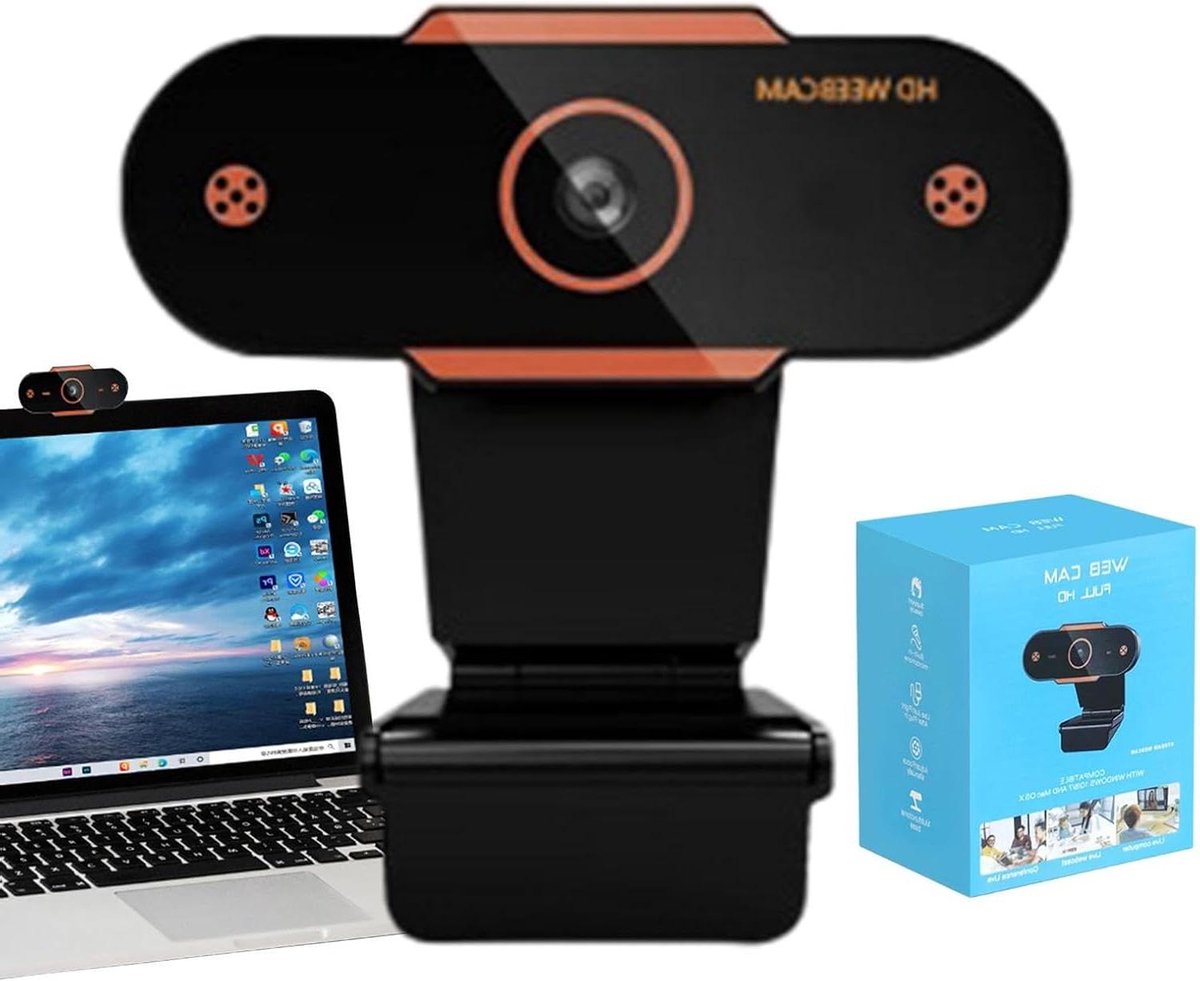 Webcamera met Microfoon - USB Camera - Videobellen - Full HD Video - Verstelbaar - Zwart
