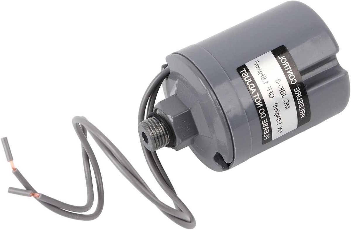 Drukschakelaar Waterpomp - Boosterpomp Controle - Automatische Regeling - Precisie Schakelen - 1.0-1.8 kg - Zwart