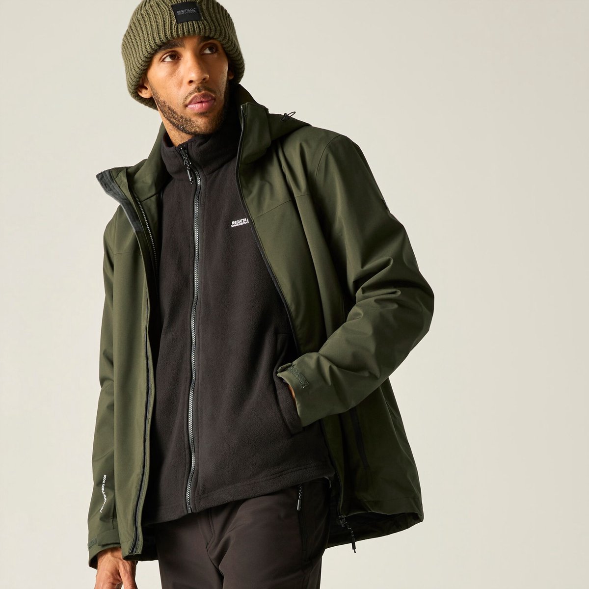 Koerier 3-in-1 jas Groen