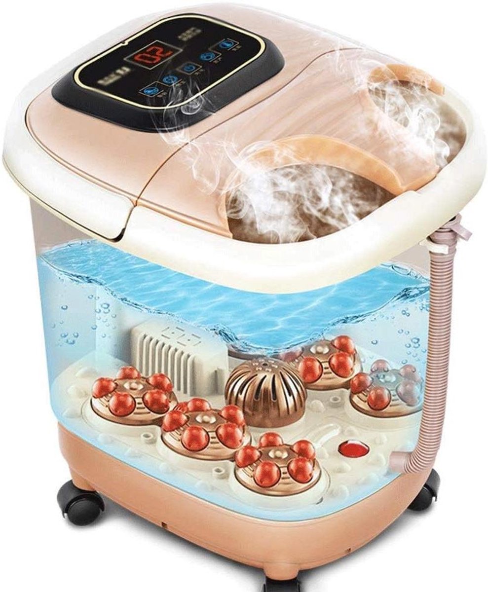 Voetenbad Automatisch - Elektrische Massage - Ontspanning Thuis - Constante Temperatuur - Diep Vat - Wit