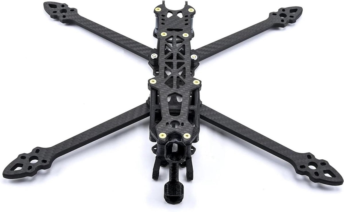 Drone Frame - Quadcopter Onderstel - FPV Racing - H-vormig Ontwerp - 5 tot 7 Inch - Zwart