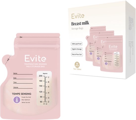 Evite Moedermelk Bewaarzakjes - 100 Stuks