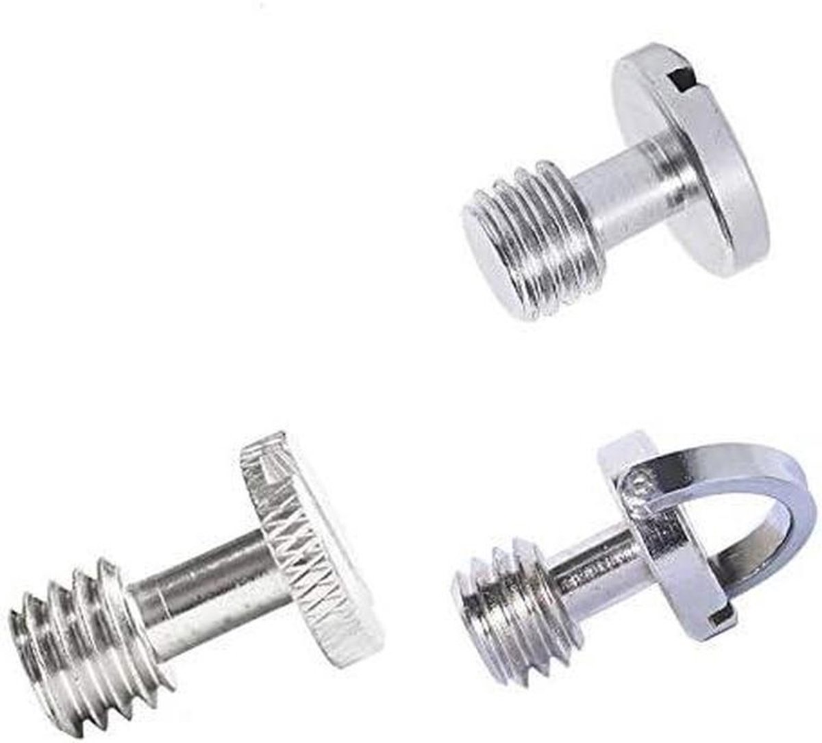 Camera Schroef - Statief Adapter - Snel Foto Plaat - Roestvrij Staal - 3/8 Inch - Set